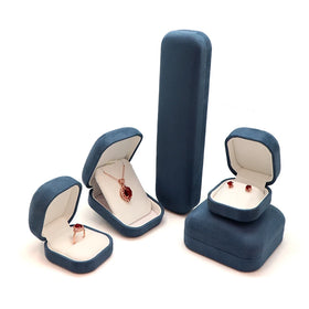 Factory in Stock Soft Suede Necklace Jewelry Box Jewelry Box Packaging Jewlery Box