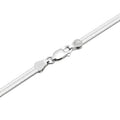 925 Sterling Silver Jewelry 3mm Flat Herribone Snake Chain Necklace 925 Silver Jewelry Fine Jewelry Necklace