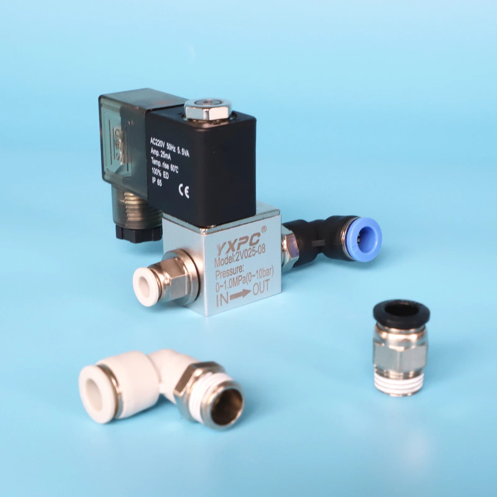 2v025-06 air Water Gas Normally Closed 2/2 Way 1/8NPT Copper Coil 12vdc 24vdc 36v 48vdc 2 Way Solenoid Valve 24v Ac