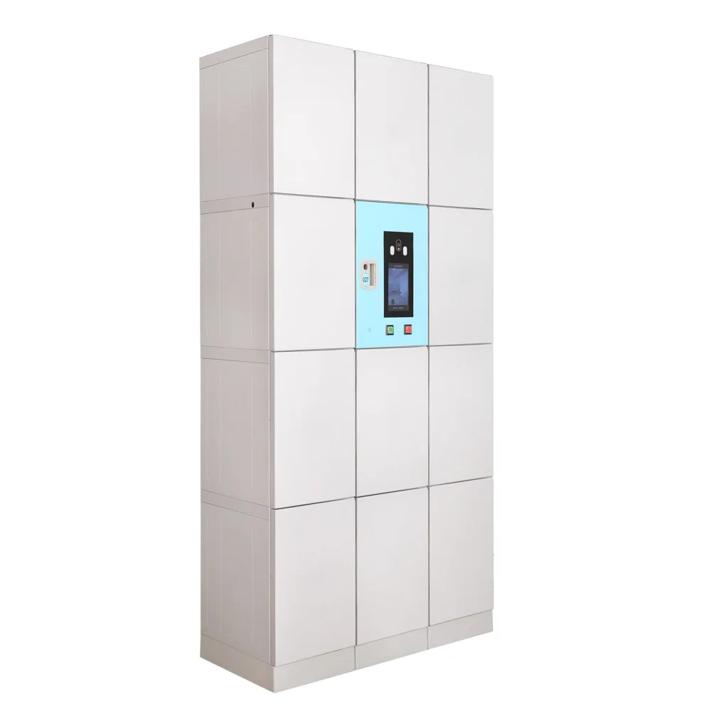 Cheap Price Knock Down-Structure ABS Plastic Wardrobe Cabinet in Grey for School/Dormitory/Office Use Gym and Clothes Locker