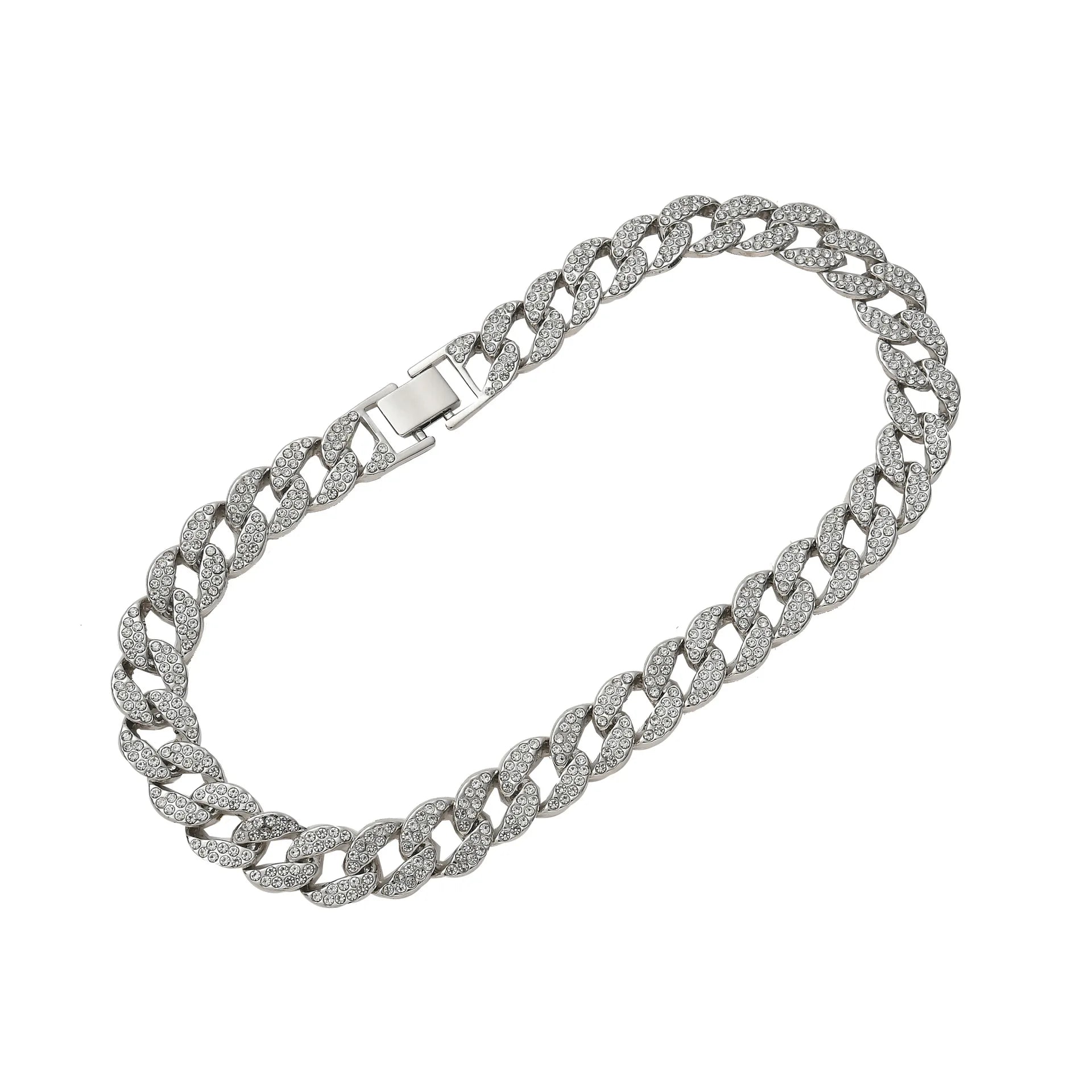 Waterproof Hip Hop Necklace Hip Hop Cuban Chain Necklace Miami Hip Hop Necklace