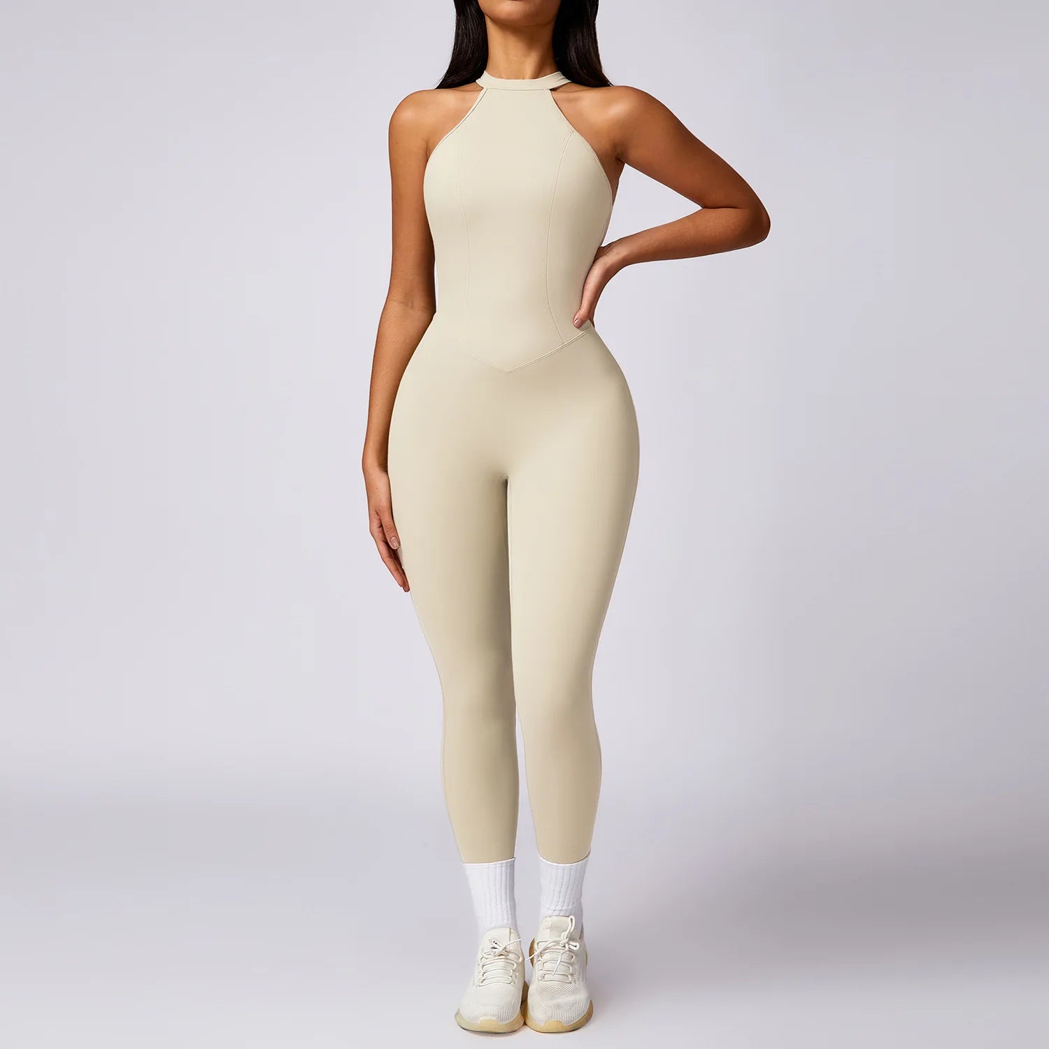 Custom Logo One-piece Yoga Suit Women's Sports Outdoor Running Quick Drying Bodysuit Sexy Jumpsuits for Women