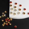 SINRONG Anti-Hook Wedding Shoe Bag DIY Accessory Circular Lace Satellite Hand Sewn Rhinestone Flower Basket Loose Rhinestones
