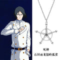 Anime Pentagram Metal Pendant Quincy Thousand Year Blood War Necklace Cosplay Accessory