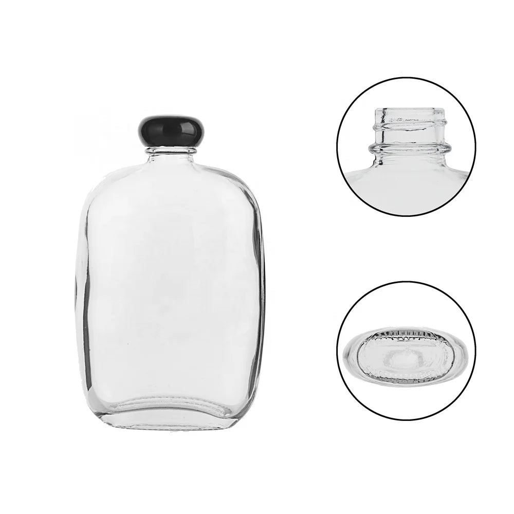 Factory Direct Sales Good Quality Brandy Bottle Empty 500ml 700ml 750ml Spirits Bottle With Cork Stopper