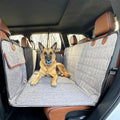 Backseat Extender for Dogs Waterproof Hard Bottom Dog Car Seat Cover with Door Covers Seat Extender with Mesh Window and Storage