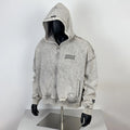 TOPSHOW Custom Stone Wash Side Pocket Hoodie Drop Shoulder Heavyweight Cotton Vintage Acid Wash Zip up Hoodie Men