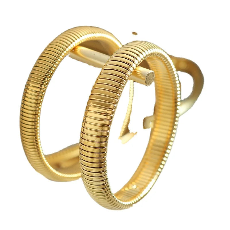 Fashion Stainless Steel Elastic Bracelet Thread Narrow Wide Bracelet Wholesale