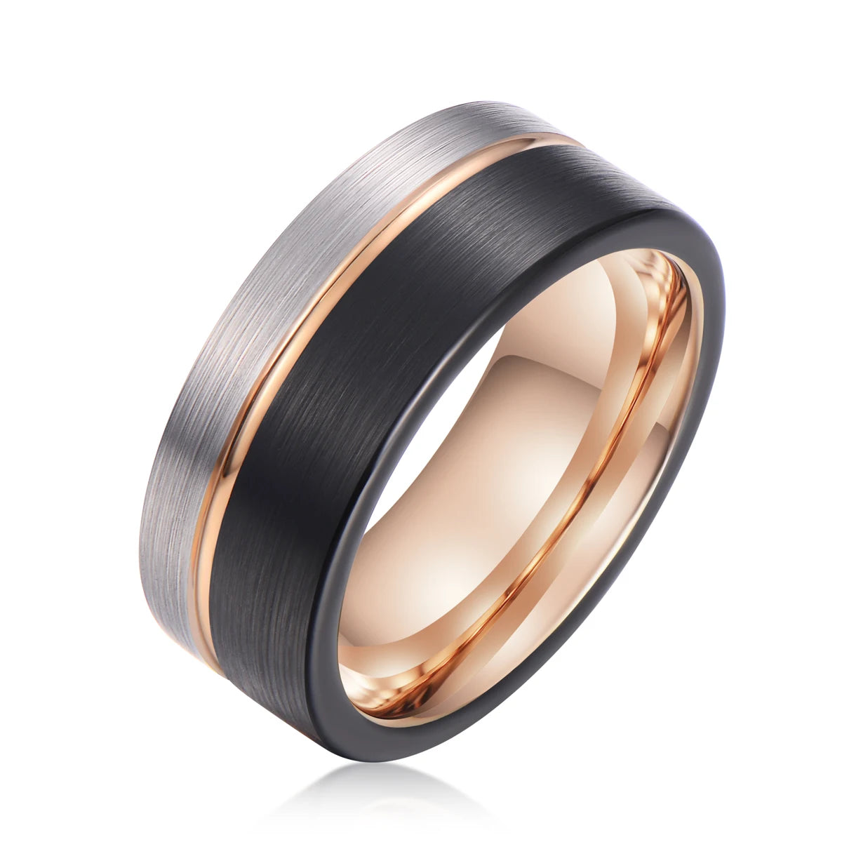 In Stock Tungsten Steel Ring 8mm Tungsten Man Rings Carbide Tungsten Brand Ring