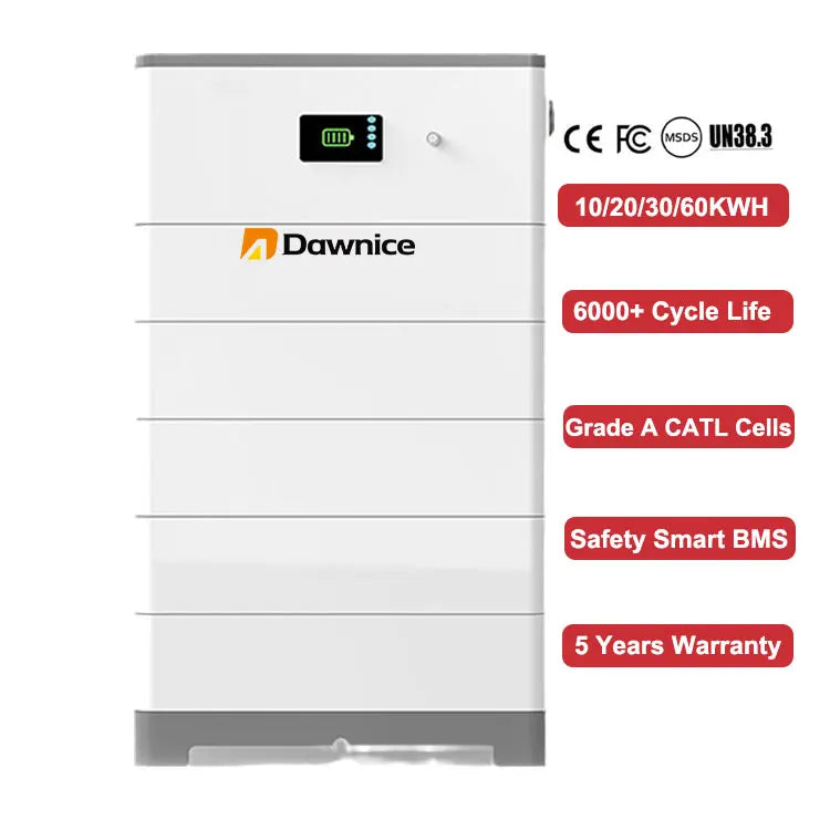 51.2V 100ah 200ah Stackable Modular Lithium Battery 48V 5kwh 10kwh 15kwh 20kwh Stacked Lifepo4 Solar Home Energy Storage