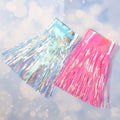 Silver and Pink Party Backdrop Curtains Rain Sequin Tinsel Foil Curtain Birthday Wedding Party Decoration