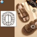 Rhinestone Ornament 5cm Slider Buckle for Women Shoe Decorative Crystal Buckle With Bar Adjust Belt Buckles
