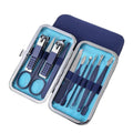 18 Pcs Custom Stainless Steel Baby Manicure Set with Rainbow Leather Travel Case Private Label & Customizable Logo