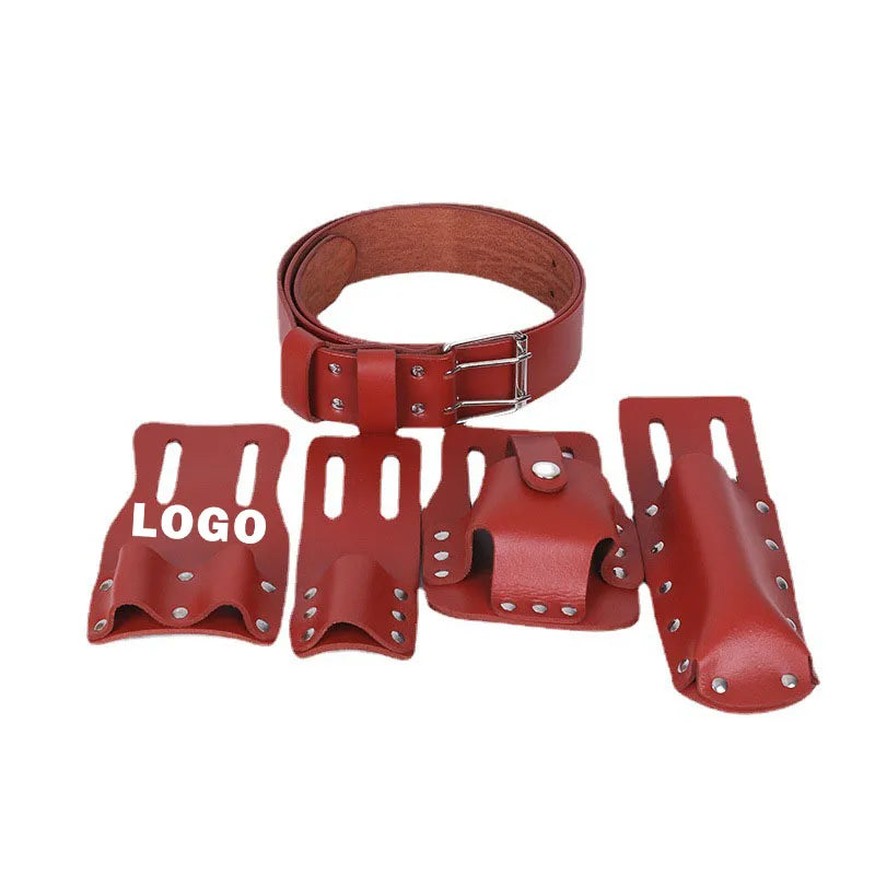 5 in 1 Leather Tool Belt Great Gift Pliers Set for Handyman Men Father Used at Home