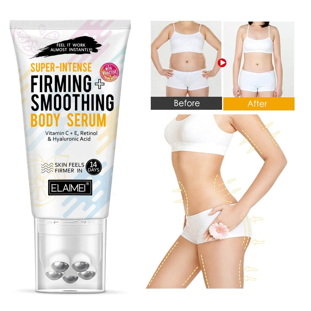 ELAIMEI Slimming Cream Multi-Ball Head Fat Burning Weight Loss Roller Bottle Cream