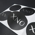 Custom Waterproof Adhesive Paper Sticker for Jewelry Eyewear & Watches-Custom Color & Shape