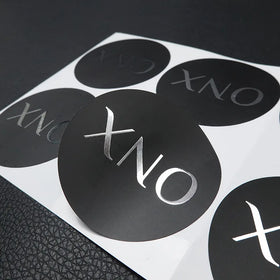 Custom Waterproof Adhesive Paper Sticker for Jewelry Eyewear & Watches-Custom Color & Shape