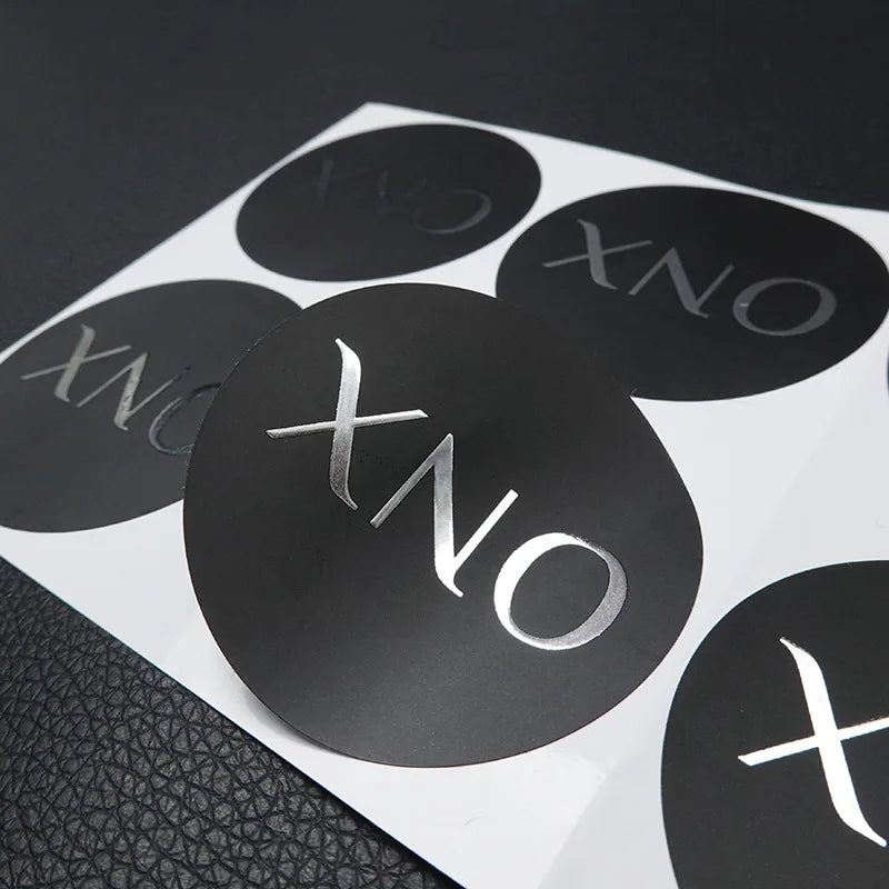 Custom Waterproof Adhesive Paper Sticker for Jewelry Eyewear & Watches-Custom Color & Shape