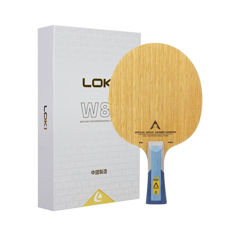 Loki High Quality W81 Inner Aramid Carbon Limba Surface Table Tennis Racket Blade for Professional Training