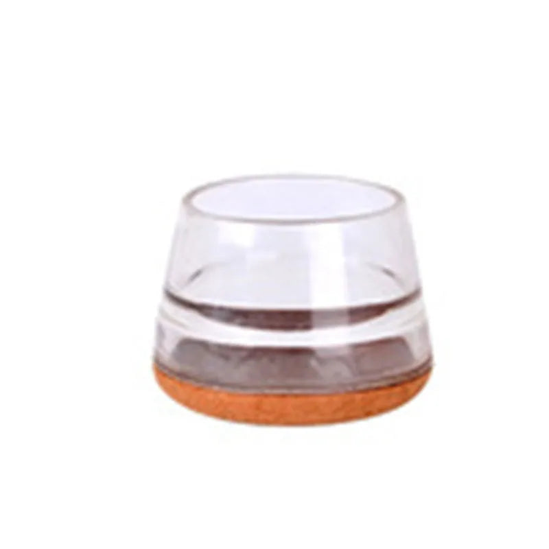 Chair Leg Protective Silicone Pad Rubber Felt Bottom Furniture Chair Leg Covers Floor Protectors With Felt for Chairs