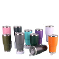 Wholesale Custom logo New Products Double Wall 30oz Stainless Steel Travel Coffee Tumbler  With Slider Lid and Straw