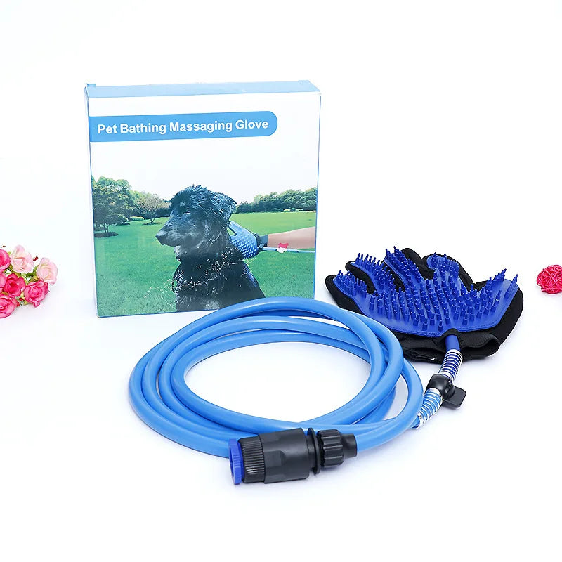 Kingtale Pet Supplies Convenient Water Spray Bath Brush Sticky Hair Machine Jerk Cat Five Fingers