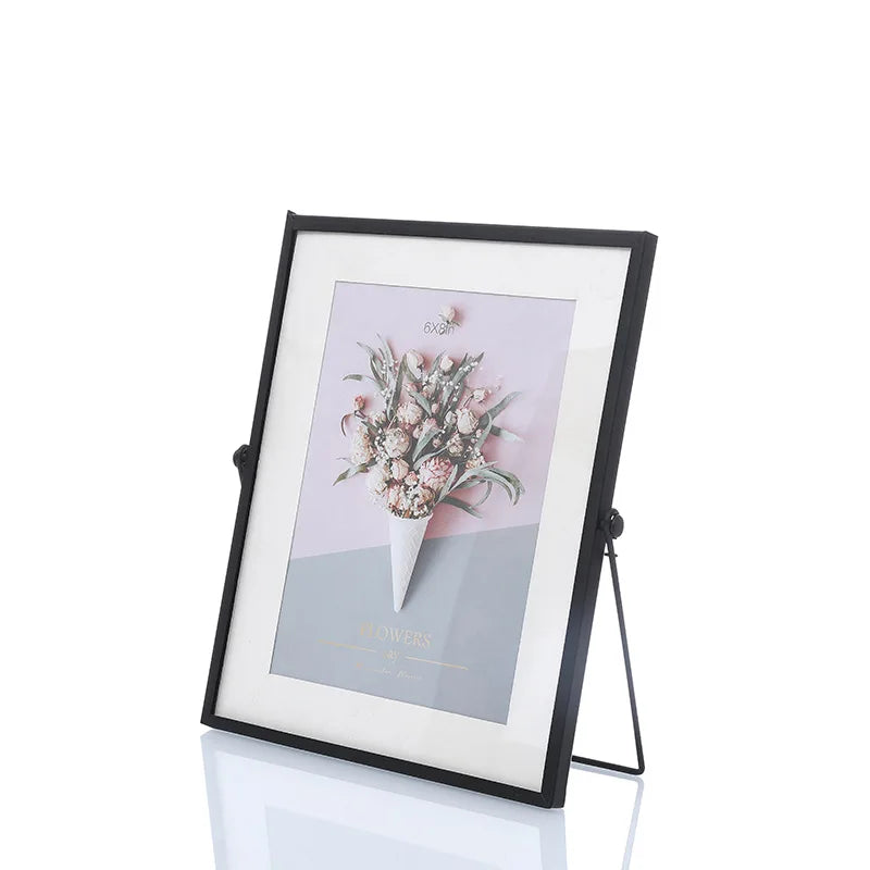 Advertising Gift Iron Photo Frame Tabletop Decorative Photo Frame Factory Customized Tabletop Decorative Photo Frame