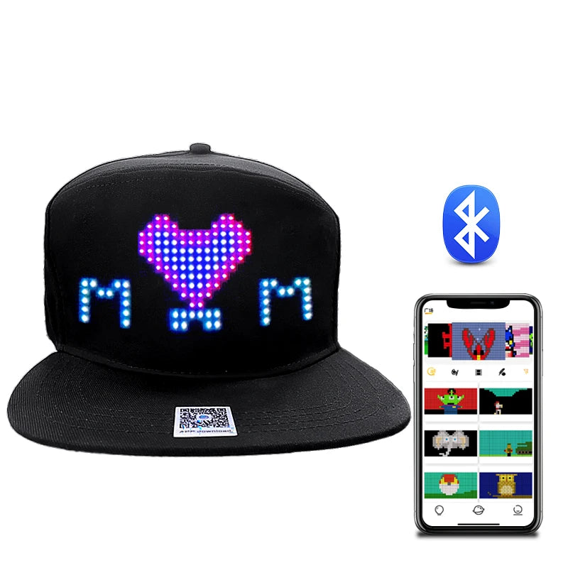 Flashing EL Cap Light up Equalizer Adults Men Hat Baseball Caps With Led Light