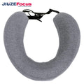 Custom Foldable U-Shape Massage Wearable Memory Foam Neck Travel Pillow with Massager