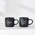 Wholesale Gift Set Christmas Matte Black Nordic 300ml Tea Cup Custom Coffee Ceramic Mugs with logo