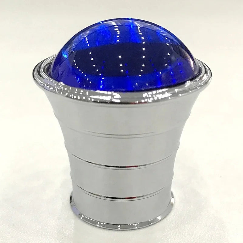 Custom Logo Fragrance Cap Luxury Creative Universal Fea 15 mm Zamac Metal Perfume Bottle Cap with Blue Stone