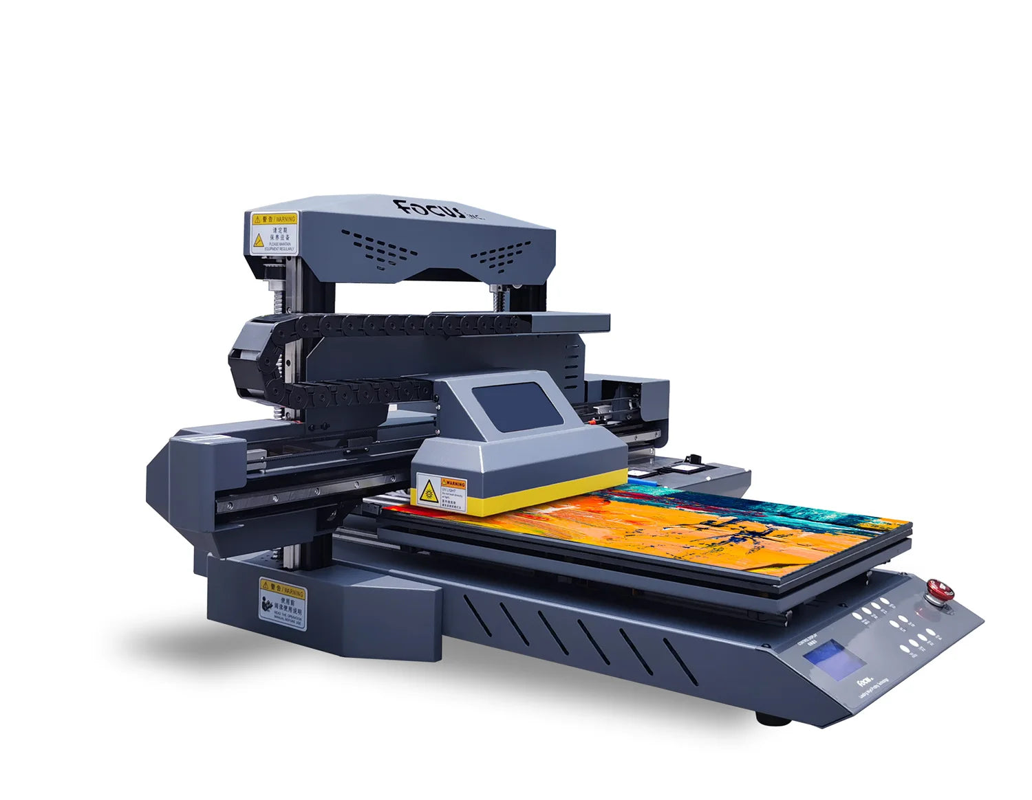 FocusInc A3 UV Printer Varnish Leather Card Printer XP600 Print Head 6090 Flatbed UV Printer for Varnish Leather Phone Cases