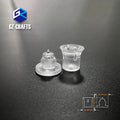 Wall Mounted Plastic Standoff Spacer Clear Plastic Acrylic Sign Standoffs