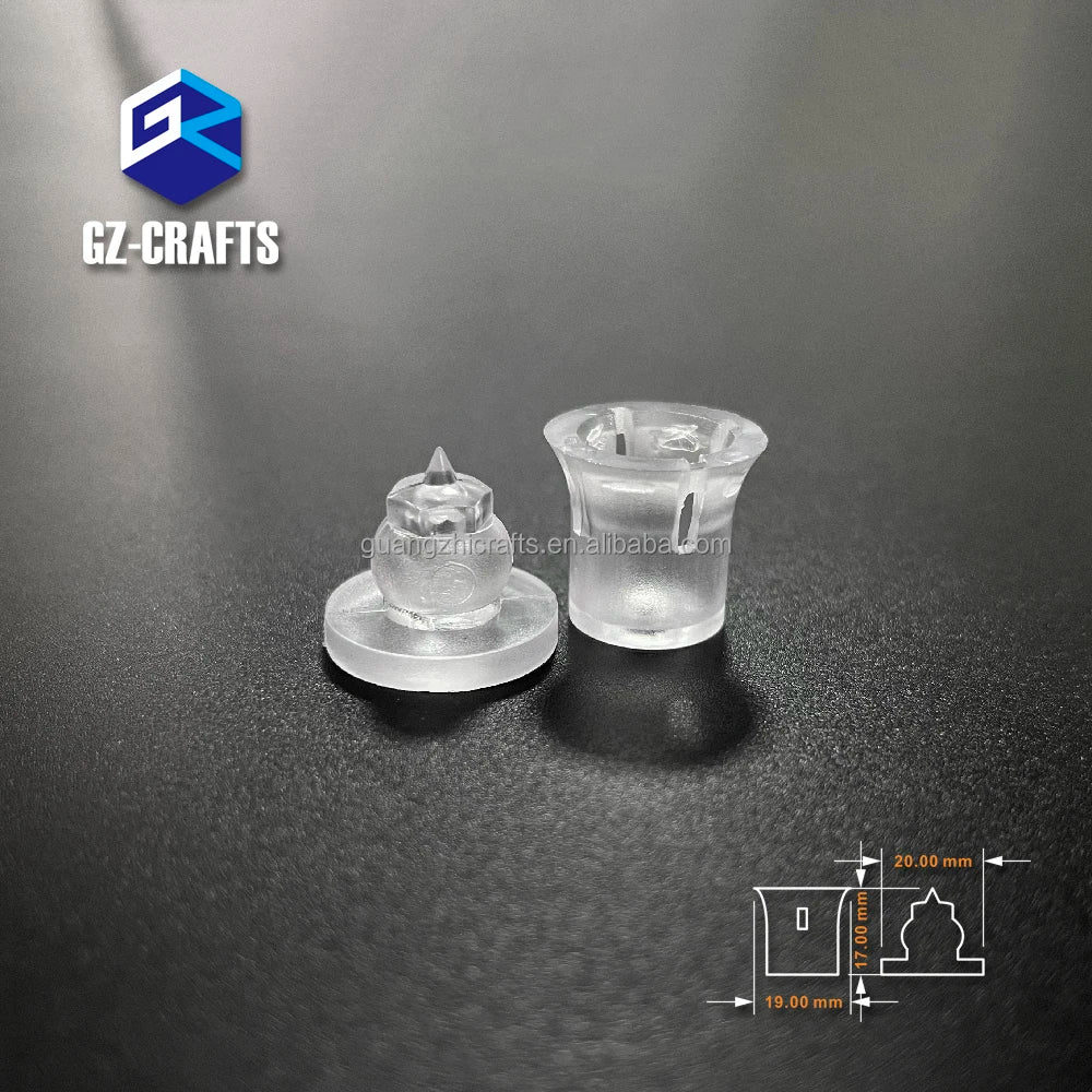 Wall Mounted Plastic Standoff Spacer Clear Plastic Acrylic Sign Standoffs
