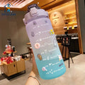 Portable 2000ml Sports Water Bottle Large Capacity Plastic Water Bottle for Travel and Camp Direct Drinking