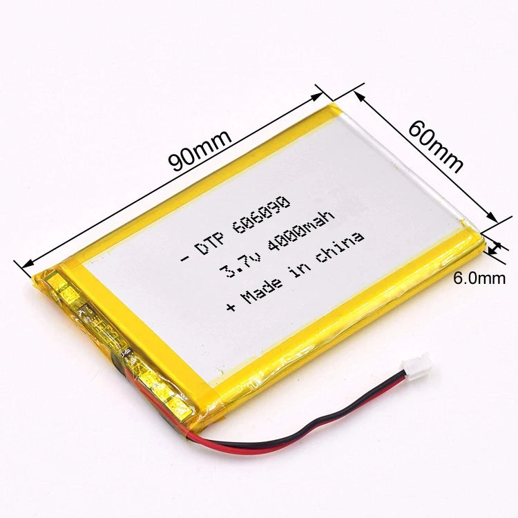KC Certified DTP606090 4000mah 3.7V Rechargeable Lithium Li Ion Polymer Batteries Laptop Battery