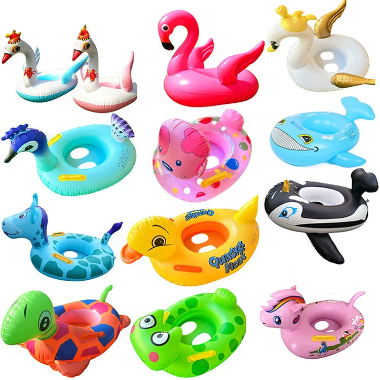 Choose Any Animal Pattern on the Seat Circle Swimming Floater Ring for Kids  Swimming Ring