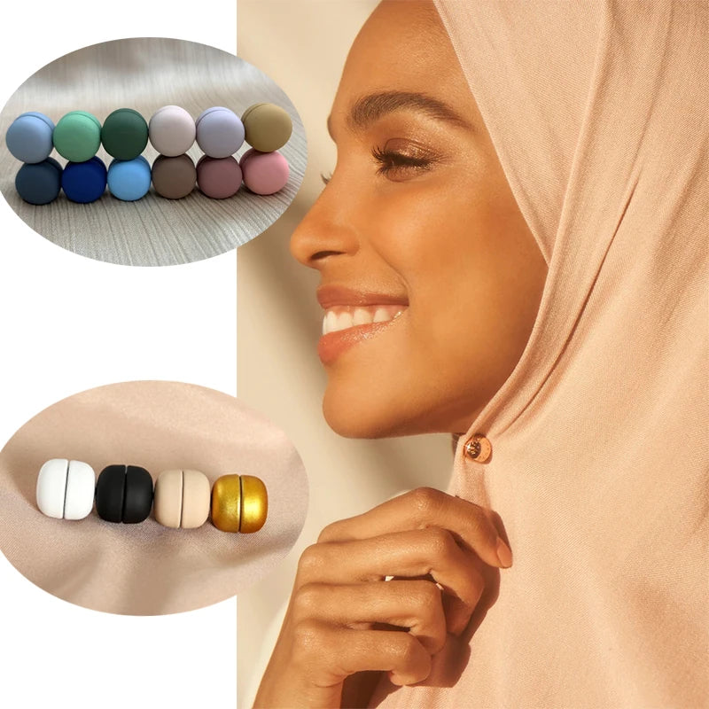 Sharut New Fashion Muslim Jewelry Magnetic Pin Customized Personalized Logo /Packing Card Magnetic Hijab Pins