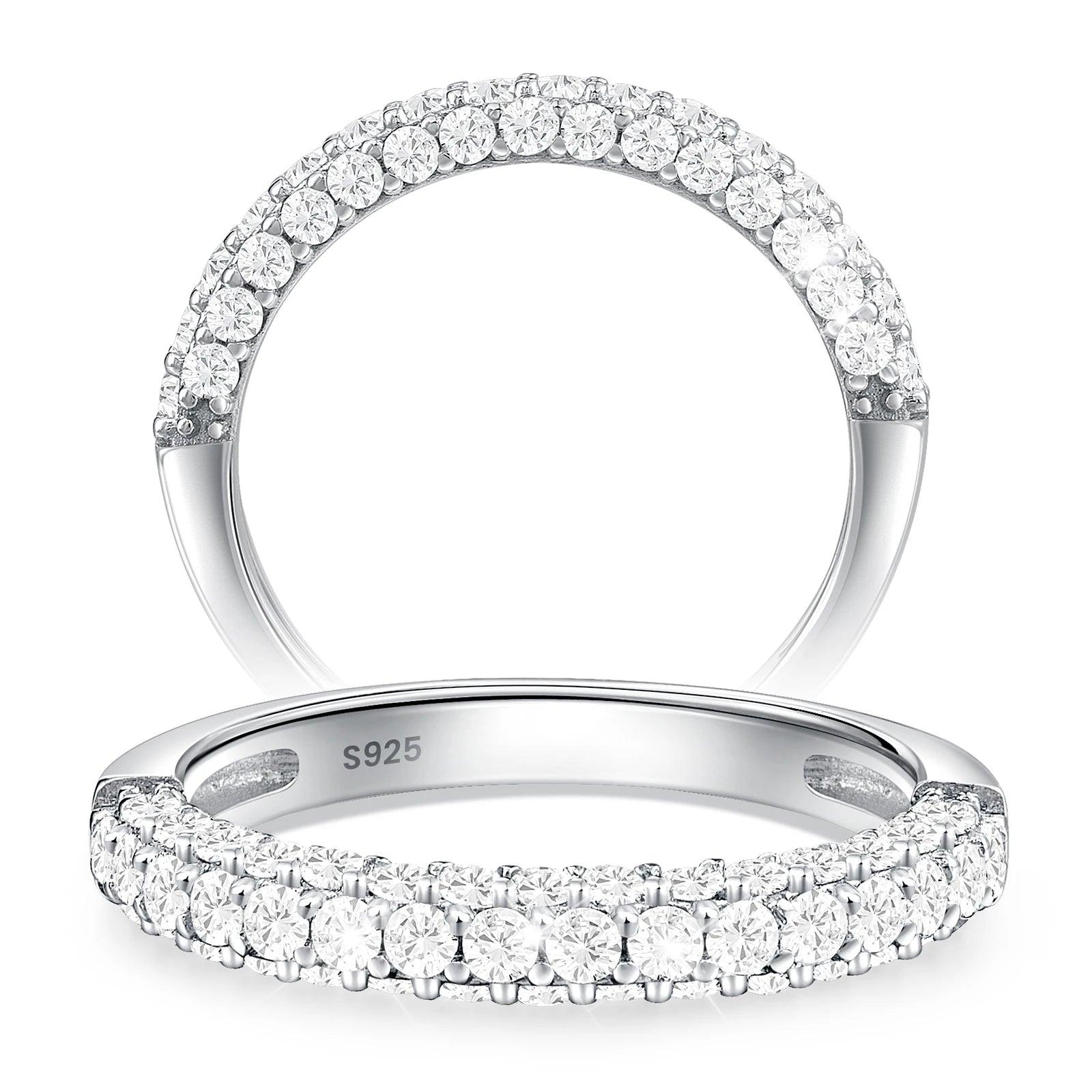 Wholesale Moissanite Band Ring Engagement Ring and Wedding Band Moissanite Engagement Ring Diamond