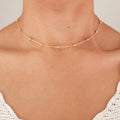 Delicate Gold Necklace Satellite Bead Delicate Gold Necklace  Pendant Necklace Wholesale Cross Border Accessories