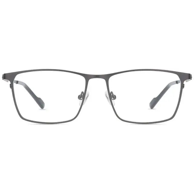 Factory Wholesale Men's Designer Rectangle Luxury Metal Optical Glasses Frames Men's Spectacles Eyeglasses