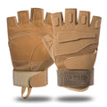 Tactical Outdoor Half-finger Gloves Rock Climbing Anti-collision Non-slip Gloves Horse Riding CS Training Hunting Gloves