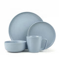 Wholesale 16 Pcs Stoneware Solid Matt Glaze Dinner Set Ceramics Plates Dinnerware Chinese Dinner Plates
