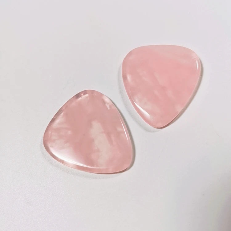 DIY Custom Logo Color Crystal Rose Quartz Guitar Picks/guitar Plectrum Accessories