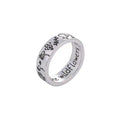 Hot Sale Vintage Rings Sun Moon Flower Punk Ring Fashion S925 Thai Silver Rings for Women and Men