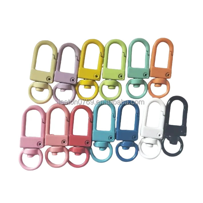 Factory Supply Good Quality 13 Colors Mini Metal Bag Keychains