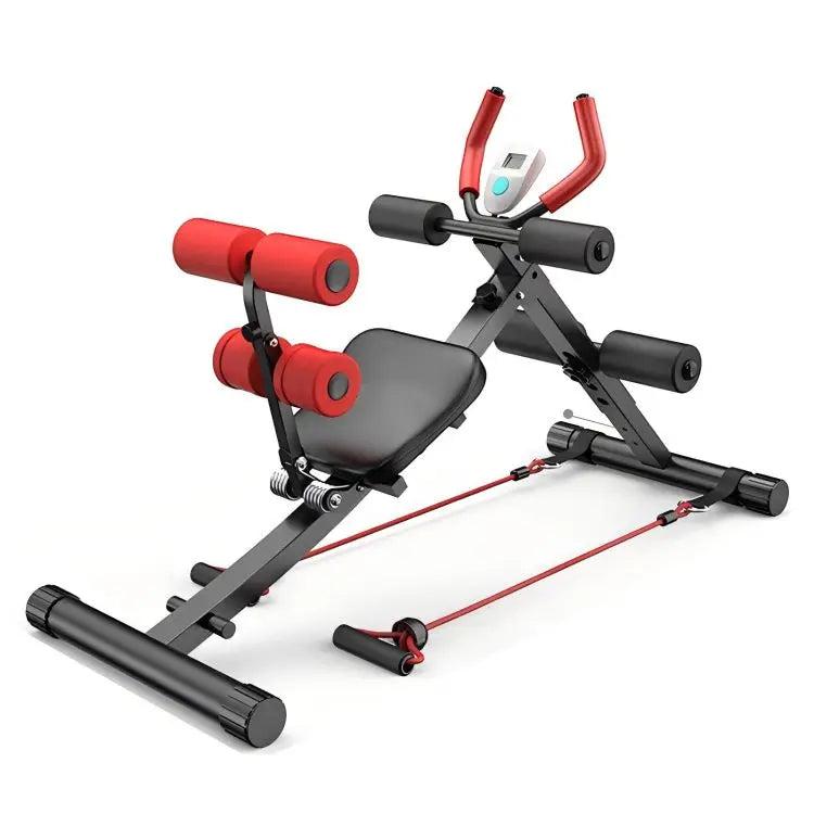 ZHOYA Home Fitness Foldable Sit Bench Abdominal Trainer Foam ABS Steel Construction Women Decline Abdominal Exercise Living Room