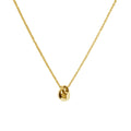 Woman Silver Necklace Jewelry 925 Sterling Silver 18K Gold Plated Gold Nugget Pendant Necklace