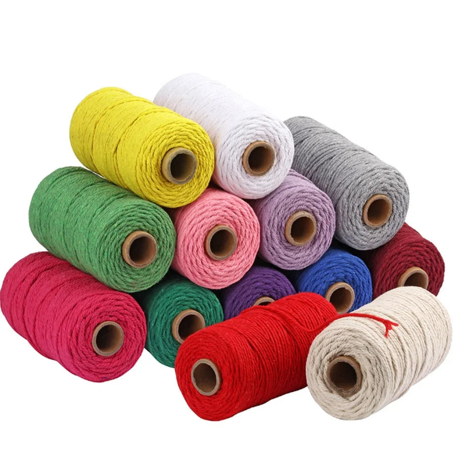 China Wholesale 3mm Macrame Cord Cotton Rope Macrame Yarn