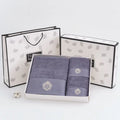 Set of 3 Cotton Bathroom Towels Water Pattern Pure 100% Egyptian Cotton Luxury Bath Hand Face Hotel Towels   Bath Towel